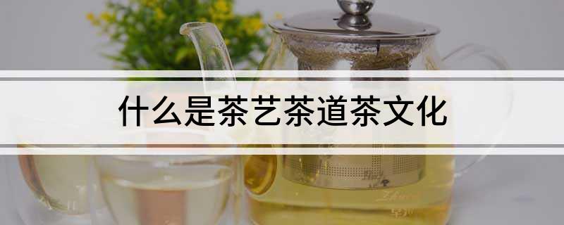 什么是茶艺茶道茶文化(图1)